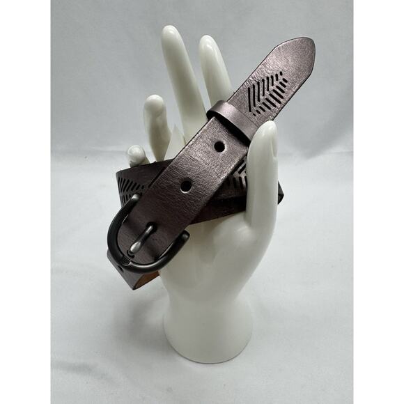 Fossil Bronze Leather Belt Western - Picture 1 of 7